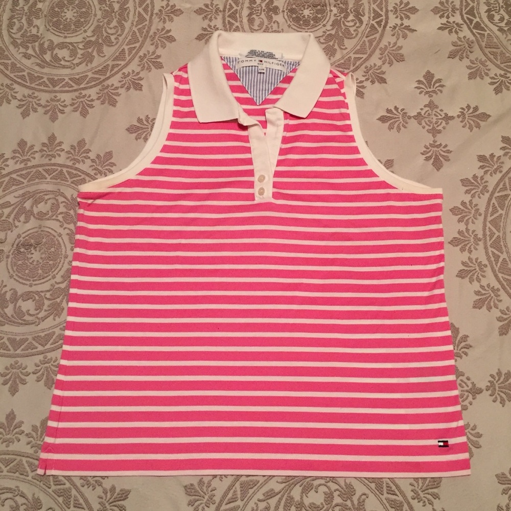 Tommy Hilfiger Women’s Golf Sleeveless Polo Pink
